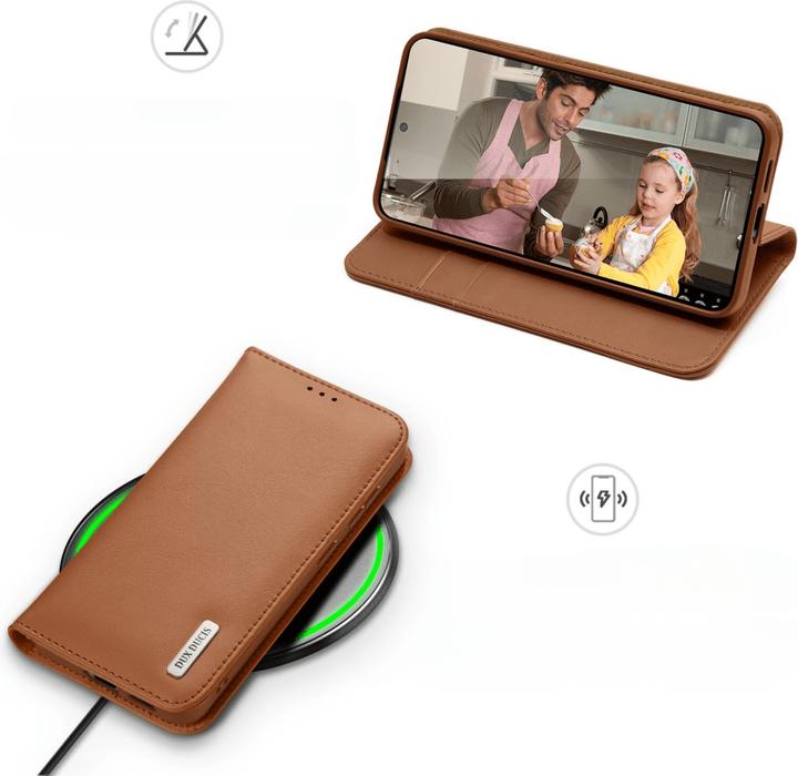 Produktbild Dux Ducis Hivo Series Samsung Galaxy S25 Plus Cover - Brown (Samsung Galaxy S25+)
