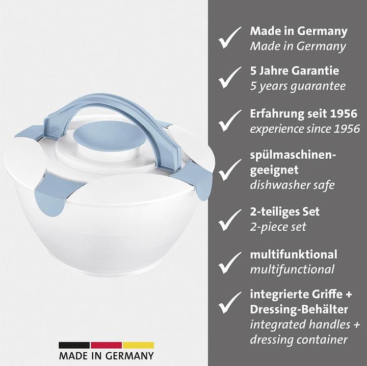 Productafbeelding Westmark Salade butler 6,5l blauw (30.50 cm, 6.50 l, 1 x)