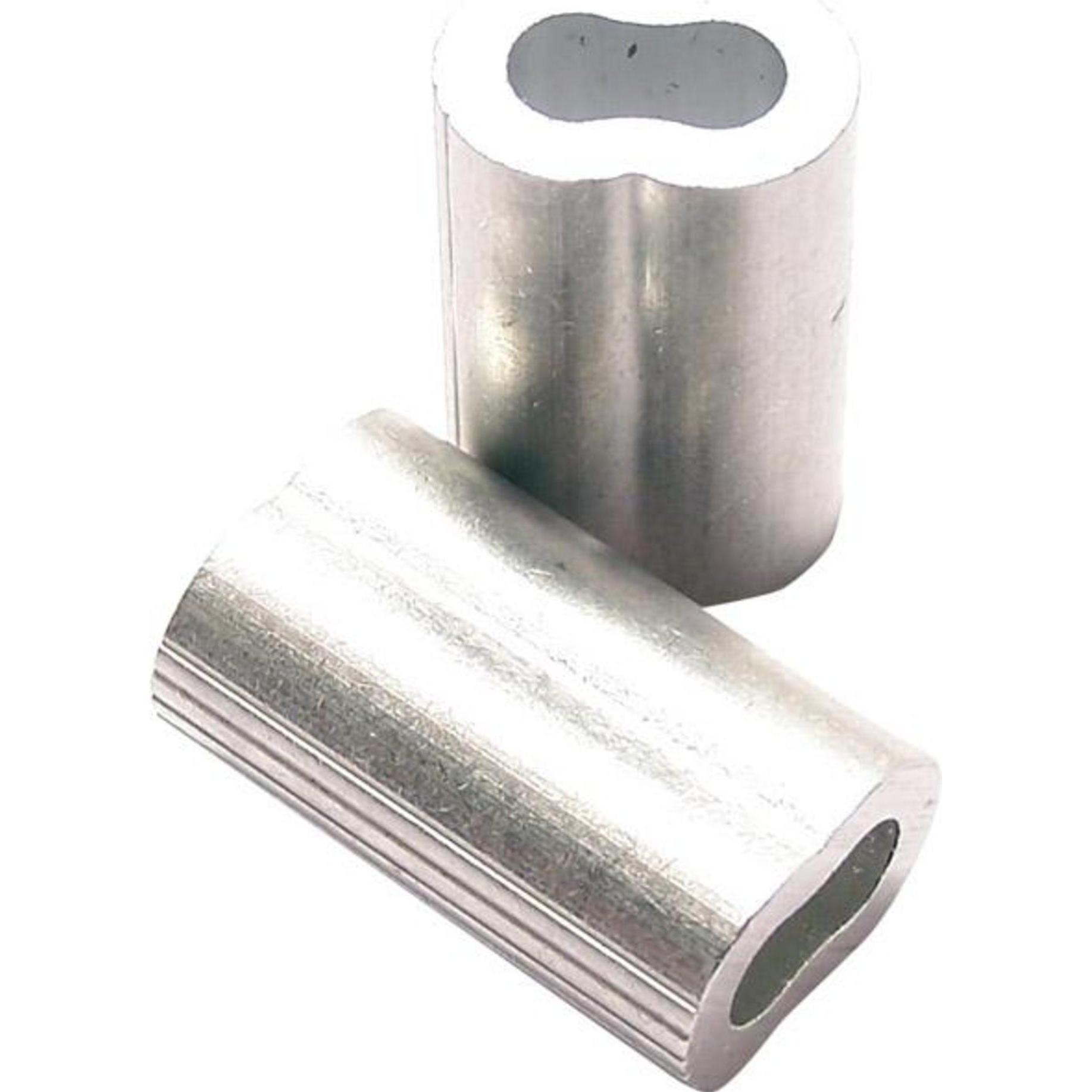 Pösamo, Accessori per stringhe + catene, Pressklemmen für Drahtseil1,5 mm Aluminium a 30 Stück