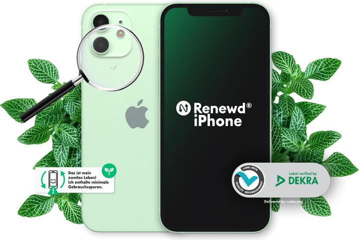 Immagine prodotto Renewd iPhone 12 (64 GB, Verde, 6.10", 12 Mpx, Doppia SIM, A / Come nuovo)