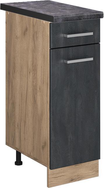 Anthrazit, Goldkraft-Eiche, Schwarz, Schwarz Beton