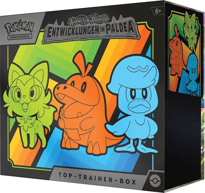 Actual product image Pokémon Developments in Paldea Top Trainer Box (German, Elite / Top Trainer Box)