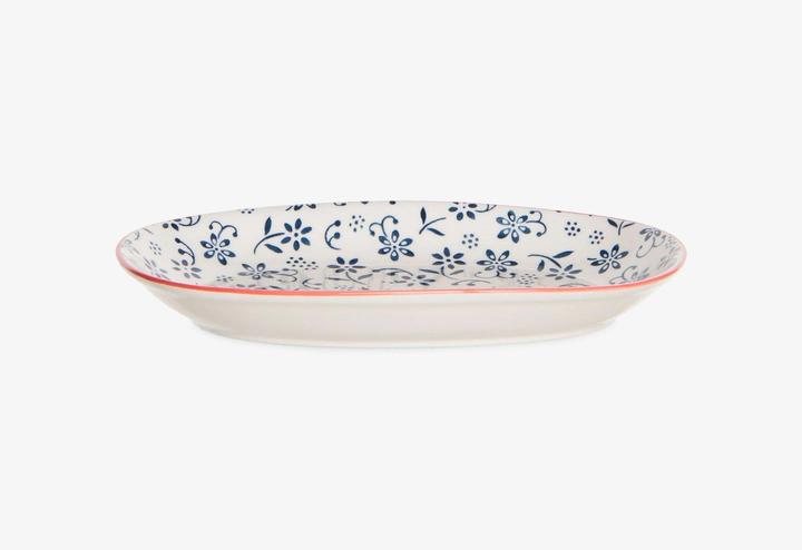 Actual product image Haynan Porcelain plate with pattern, oval