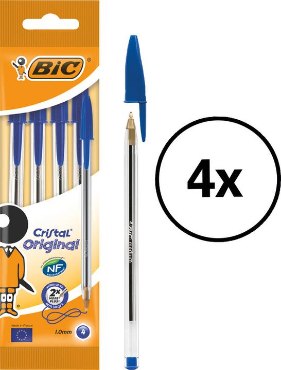 Actual product image Bic Cristal NF (Transparent, 4 x)