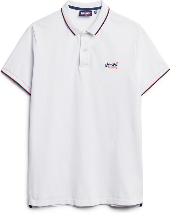 Produktbild Superdry Essential Jersey-Polohemd mit neonfarbenem Logo (XL)