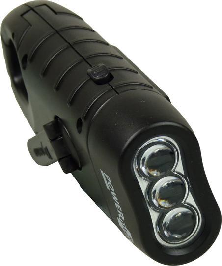 Actual product image Powerplus Solar Solar and dynamo-powered LED torch with carabiner hook