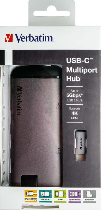 Actual product image Verbatim Multiport (USB-C, 1 Ports)