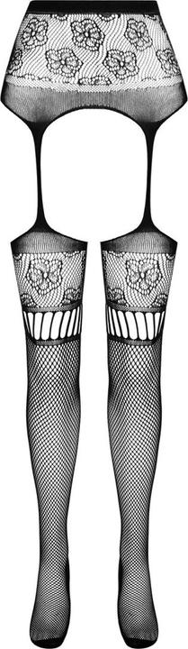 Actual product image Passion S030 Medias Con Liguero Negro Talla Unica (One size)