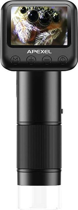 Actual product image Apexel Handheld Digital LCD Microscope APL-MS008 (black)