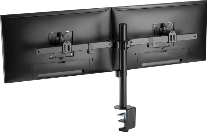 Produktbild InLine Tischhalterung, für 2x LCD-/LED-Display bis 81cm (32"), max. 9kg, schwarz (Esstisch, 32")