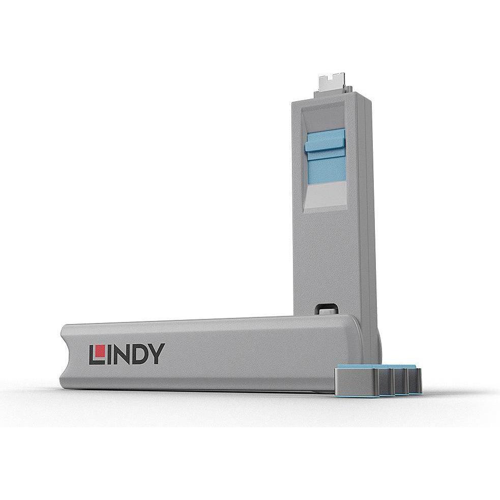 Lindy Port Schloss, Notebook Security, Blau