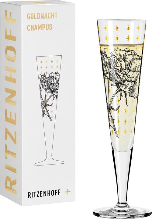 Actual product image Ritzenhoff Champus Gold Night #30 F23 (20.50 cl, 1 Glasses, Champagne glasses)