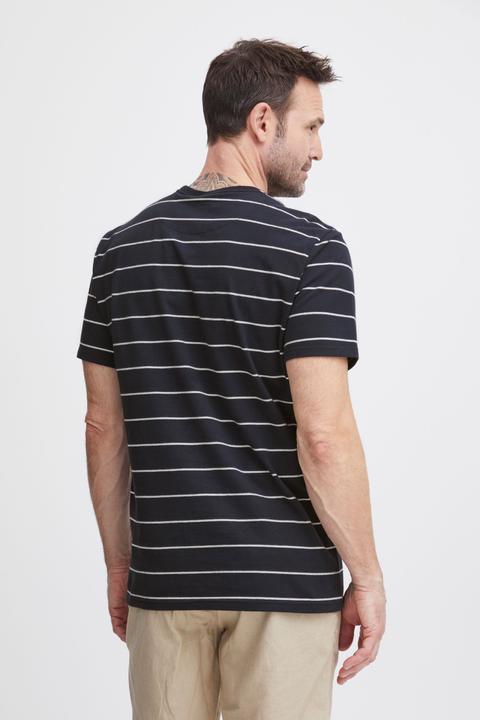 Actual product image FQ1924 FQTom SS stripe tee w logo print 21900644 (S)