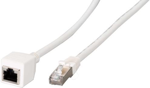 Immagine prodotto EFB Elektronik Prolunga del cavo patch RJ45 Cat.6A, S/FTP, AWG26, bianco, 1m (S/FTP, CAT6a, 1 m)