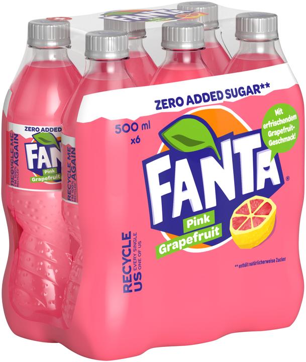 Produktbild Fanta Pink Grapefruit Zero (6 x 50 cl)