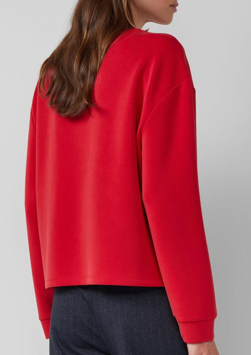 Produktbild s.Oliver Sweatshirt Scuba-Sweatshirt im Relaxed Fit mit Prägung (46)