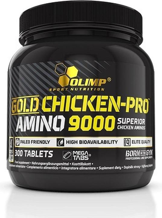 Produktbild Olimp Sport Nutrition Gold Chicken-Pro Amino 9000 (300 Mega Tabs) (300 Stk., Tabletten)