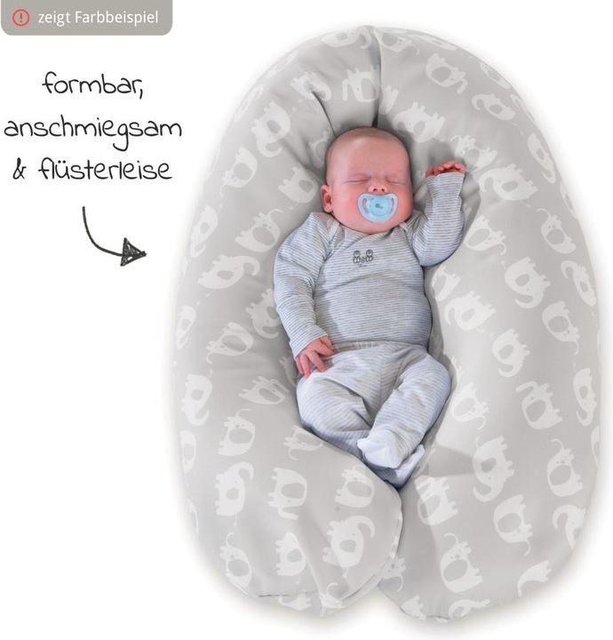 Produktbild Theraline Stillkissen "Das Komfort" mit Microperlenfüllung inkl. Bezug 180 cm (34 cm)