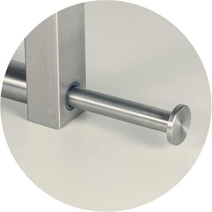 Produktbild Simausrom Garderobenbügel Tora ausziehbar Breite 300 mm, Höhe 150 mm, Edelstahl gebürstet