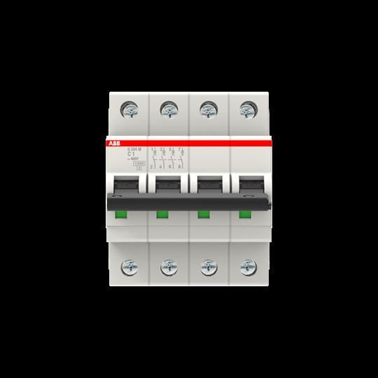 Produktbild ABB S204M-C1 Sicherungsautomat C-Char.,10kA,1A,4P S204M-C1