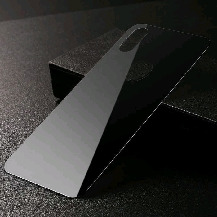 Actual product image Baseus iPhone Xs 03 mm Full coverage curved TGlass rear ProtectorBlack (1 Piece, Apple iPhone XS)