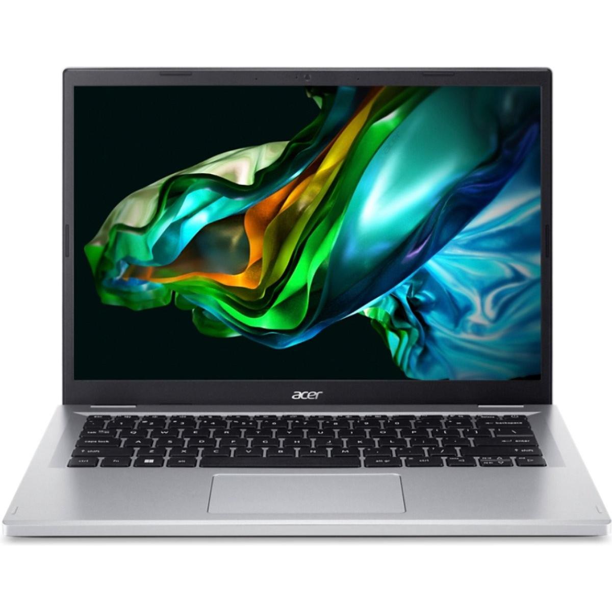 Acer 14 A314-42P-R4J5 (14", 512 GB, 16 GB, Eng. Int.), Notebook, Silber