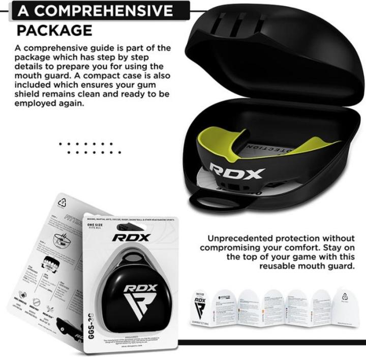 Actual product image Rdx Mouth Guard Junior below 12 years (One size)
