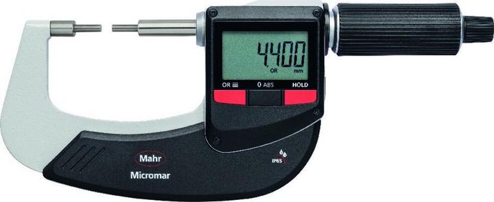 Mahr Digital micrometer with stepped measuring surfaces i-wi