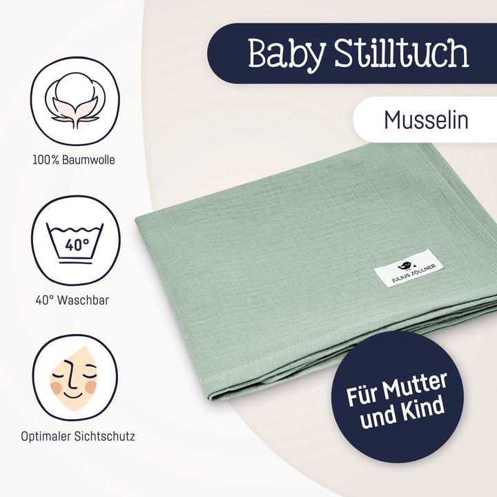Produktbild Julius Zöllner Stilltuch Musselin Grün
