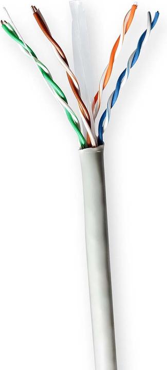 Image du produit Nedis Rouleaux de câble réseau | CAT6 | Solide | U/UTP | CCA | 100.0 m | Intérieur | Rond | PVC | Gris (U/UTP, CAT6, 100 m)