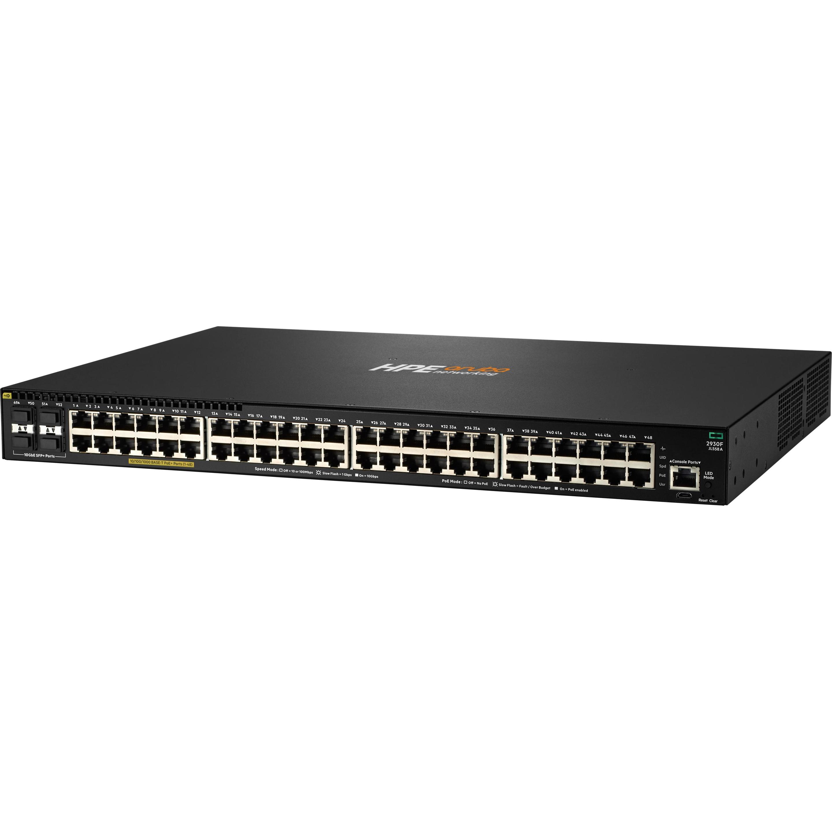 Aruba Nero 2930F 48G Poe+ 4Sfp+ (48 Porte), Switch Di Rete,