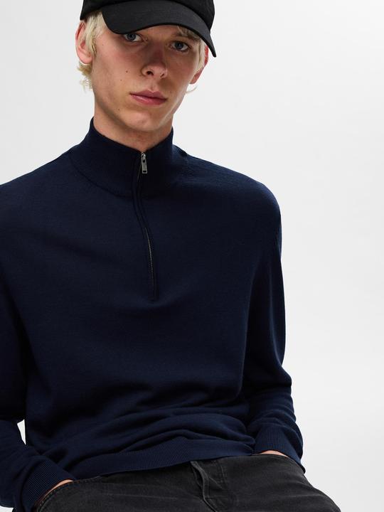 Produktbild Selected Homme Slhtray Ls Knit Merino Half Zip Noos (XL)