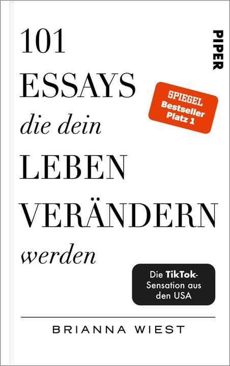 Nutritional values and ingredients 101 Essays, die dein Leben verändern werden (German, Brianna Wiest, 2022)