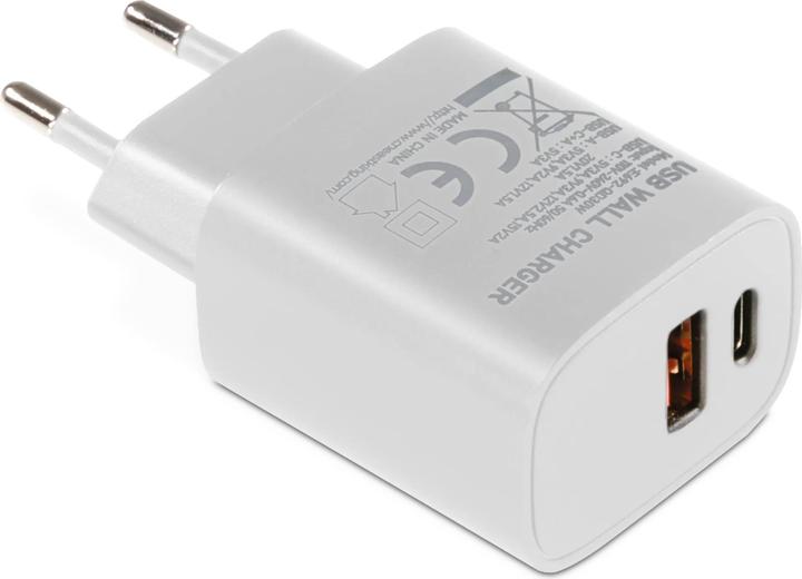 Image du produit TechniSat USB-C Netzteil - 2 Port Schnellladegerät, (Power Adapter mit USB-C (30W) und USB-A (QC18W) (30 W, 2 ports)