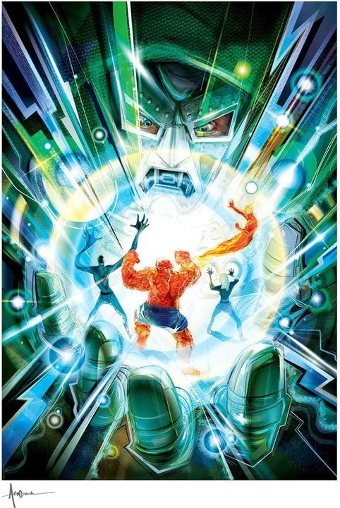 Immagine prodotto Sideshow Stampa d'arte dei Fantastici Quattro "Hand of Doom" 46 x 61 cm - senza cornice