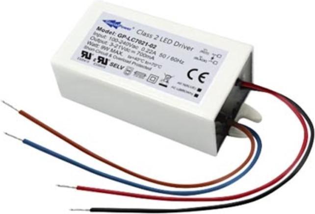Actual product image Glacial Power LED POWER SUPPLY - 1 OUTPUT - 21 VDC 9 W