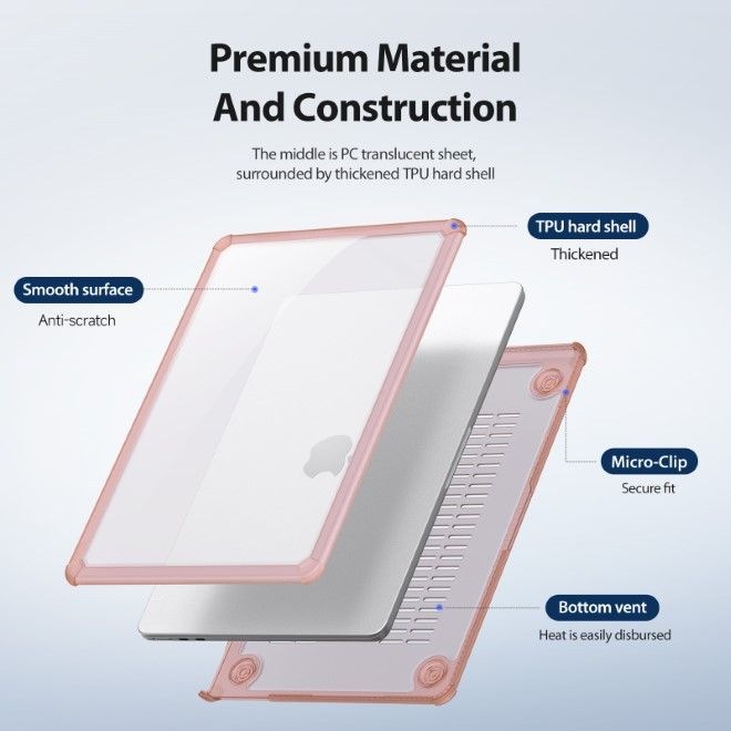 Actual product image Dux Ducis LCGM Protective Hard Case Series (14", Apple)