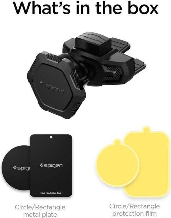 Immagine prodotto Spigen Supporto per auto per ingresso CD QS24 magnetico - nero