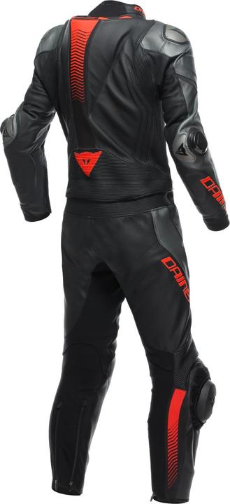 Produktbild Dainese Laguna Seca 5 2 tlg. Lederkombi Schwarz / Anthrazit / Fluo-Rot 48 (Herren, 48)