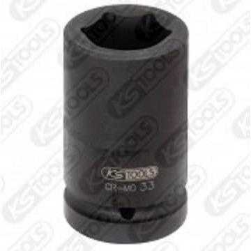 KS Tools, Steckschlüssel + Stecknuss, 1" Kraft-Stecknuss lang (30 mm)