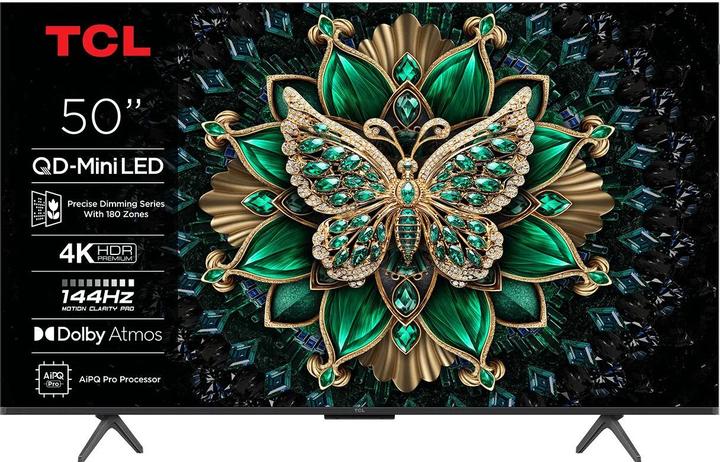 Actual product image TCL 50C6K (50", QD mini LED, 4K, 2025)