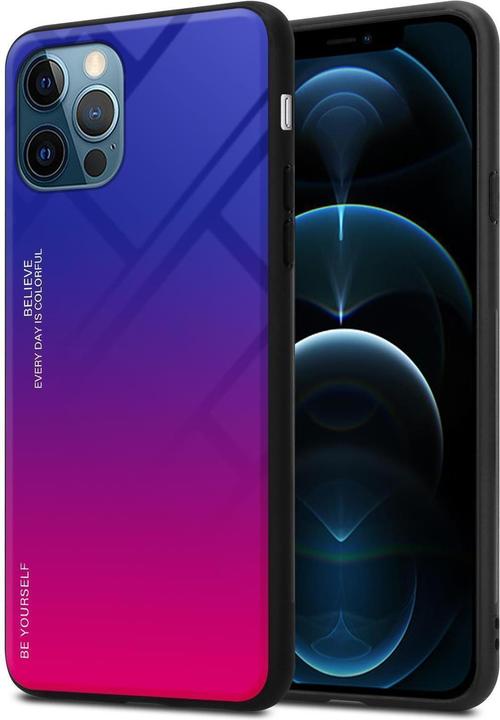 Produktbild Cadorabo TPU 2 Farben Glas Cover (Apple iPhone 12 Pro Max)