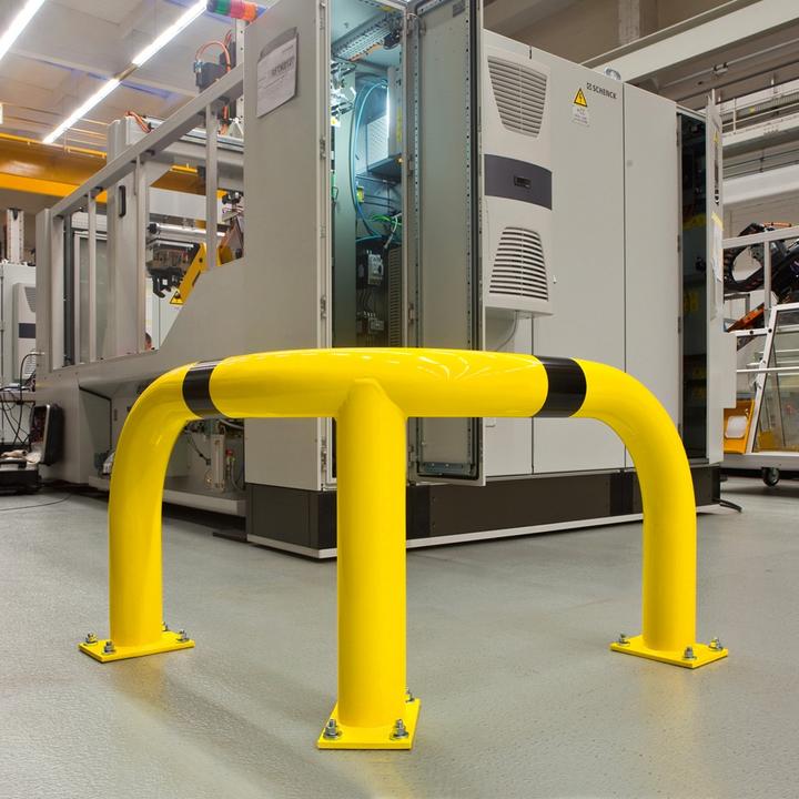 Immagine prodotto Moravia Angolo paracolpi, Ø 76 mm, per esterni, altezza 350 mm, bianco/rosso