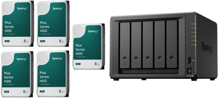 Produktbild Synology DS1525+ (5 x 8 TB, Synology HAT 33xx)