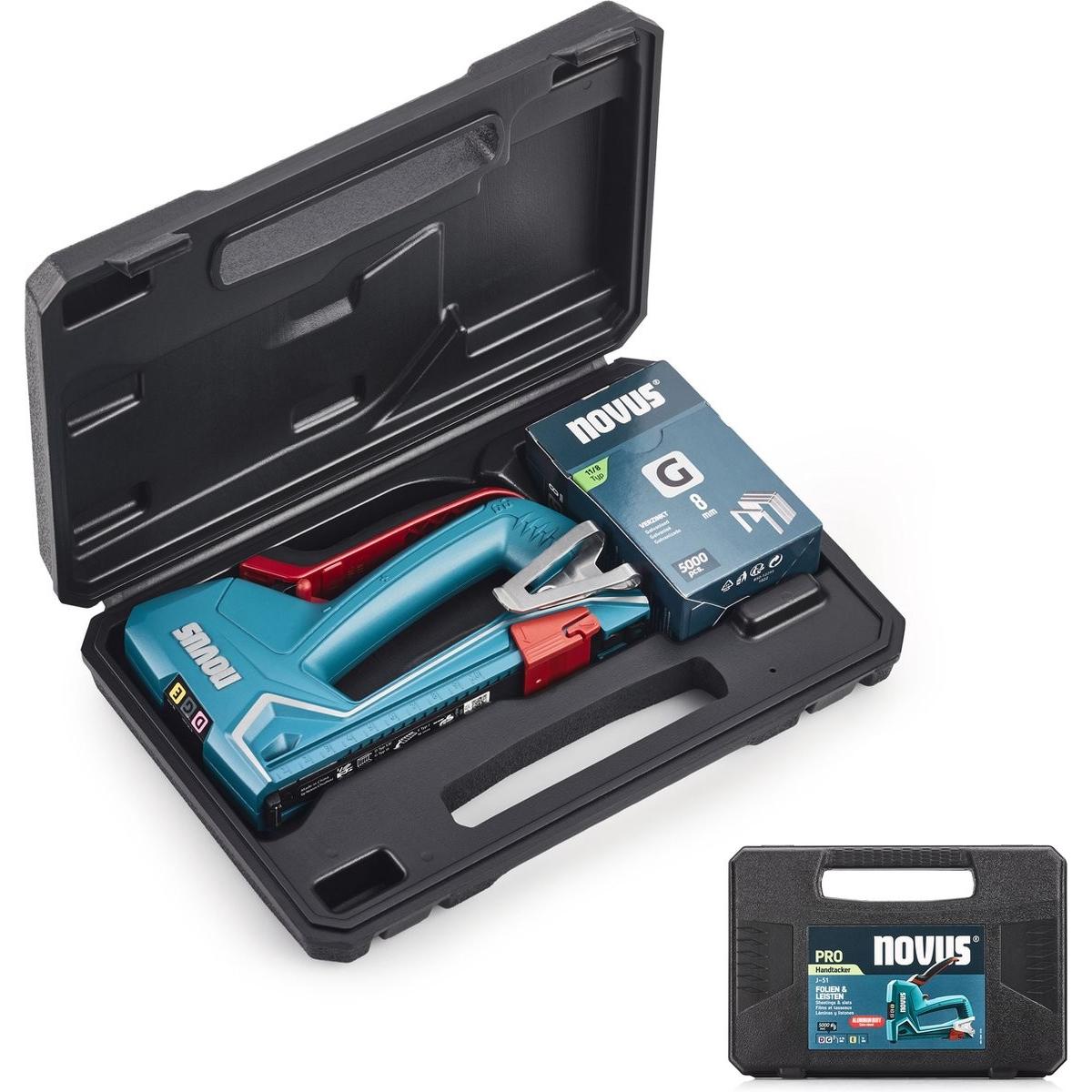 Novus J-51 Set 030-0470 Handtacker Klammerntyp Typ 53F Klammernlänge 6 - 14mm (030-0470)