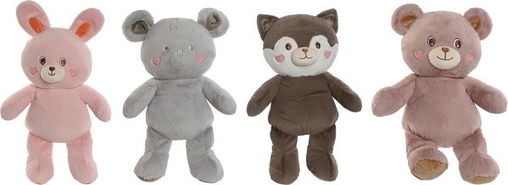 Esprit Plüschtier Home Braun Grau Rosa Polyester Tier 28 x 22 x 32 cm (4 Stück) (32 cm)