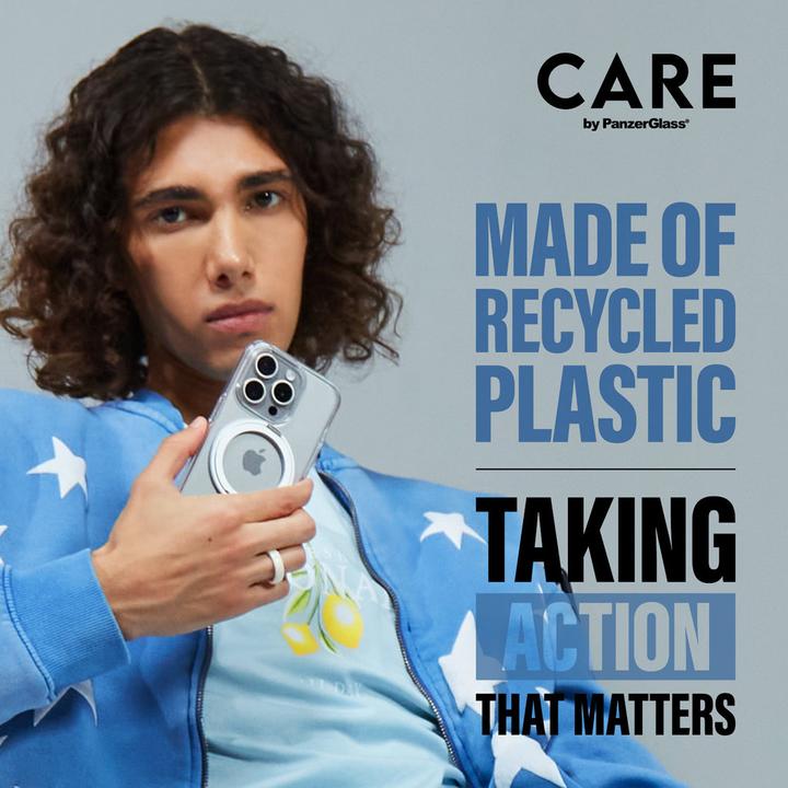 Image du produit PanzerGlass CARE Kickstand & MagSafe iPhone '24 6.1" argent (Apple iPhone 16)