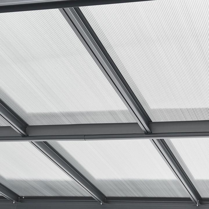 Actual product image Juskys Carport with flat roof