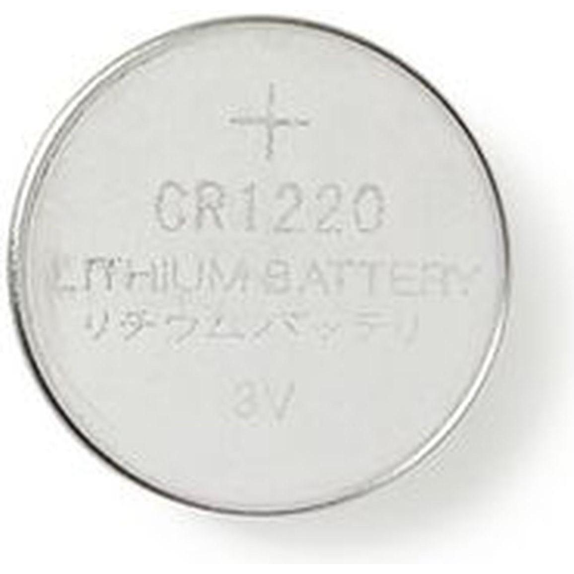 Nedis Pila a bottone al litio CR1220 3 V DC 5 blister Argento (5 pz., CR1220), Batterie + pile