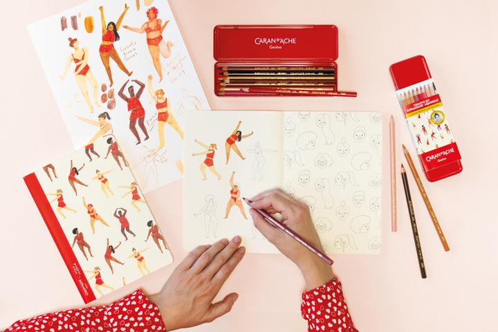 Actual product image Caran d'Ache Colouring book Nina Cosford Special Edition (A5, Plain, Hardcover)